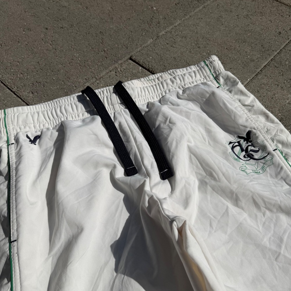 American Eagle Outfitters Sportswear White Track Pants Mens Large Vintage Style - Picture 2 of 8